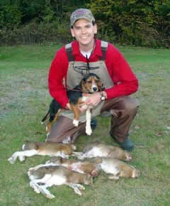 Brandy after a good day in the field.