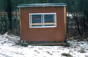 Coyote hunting blind.